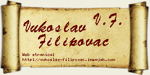 Vukoslav Filipovac vizit kartica